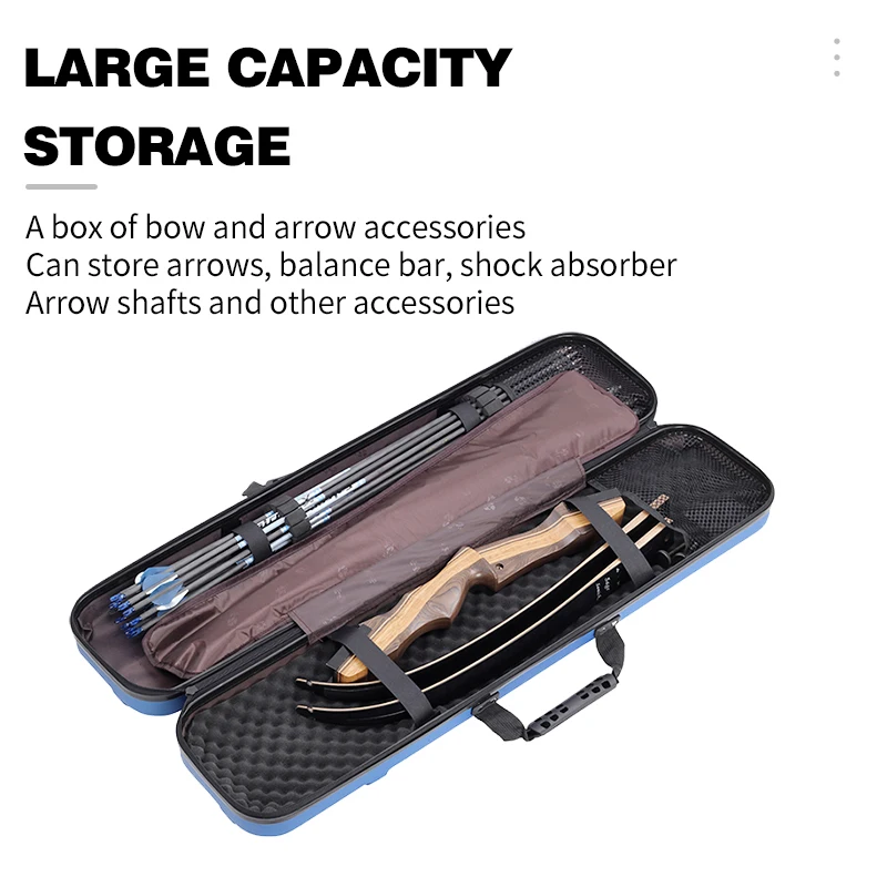 Takedown Recurve Bow Hard Case Bag Protective Archery Hunting Practice Accessories Holder Waterproof Bow And Arrow Box