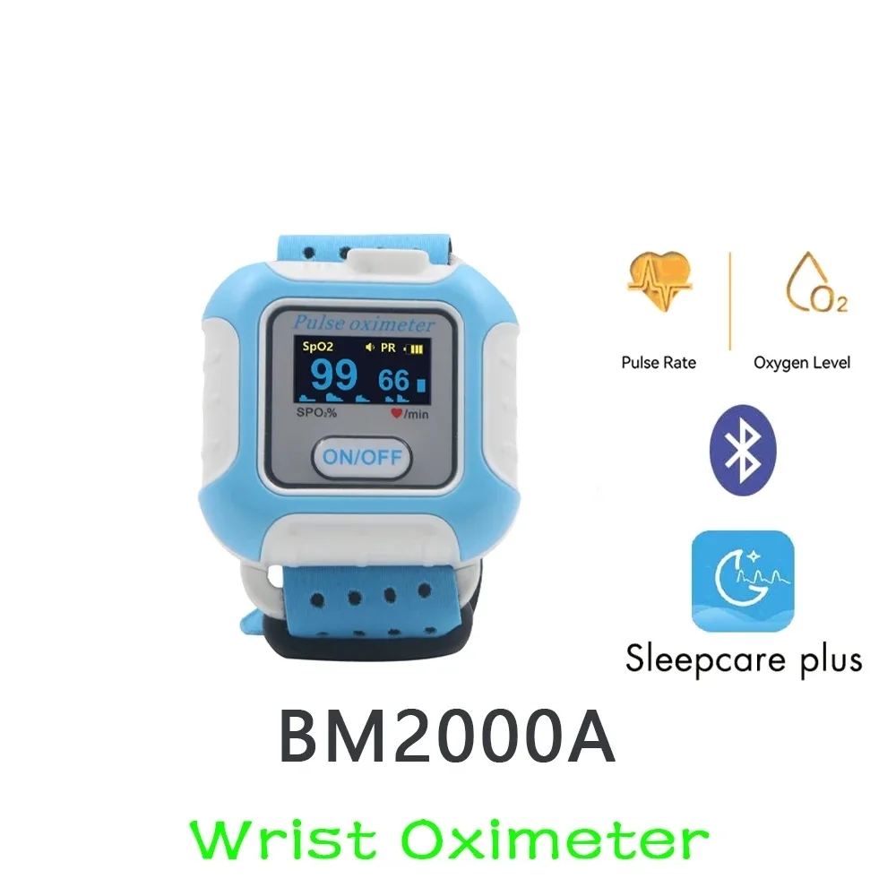 Sleep or Apnea Respiratory Monitoring Apnea and Hypopnea Monitoring PR SpO2 BT 4.0 Supported BM2000A with App