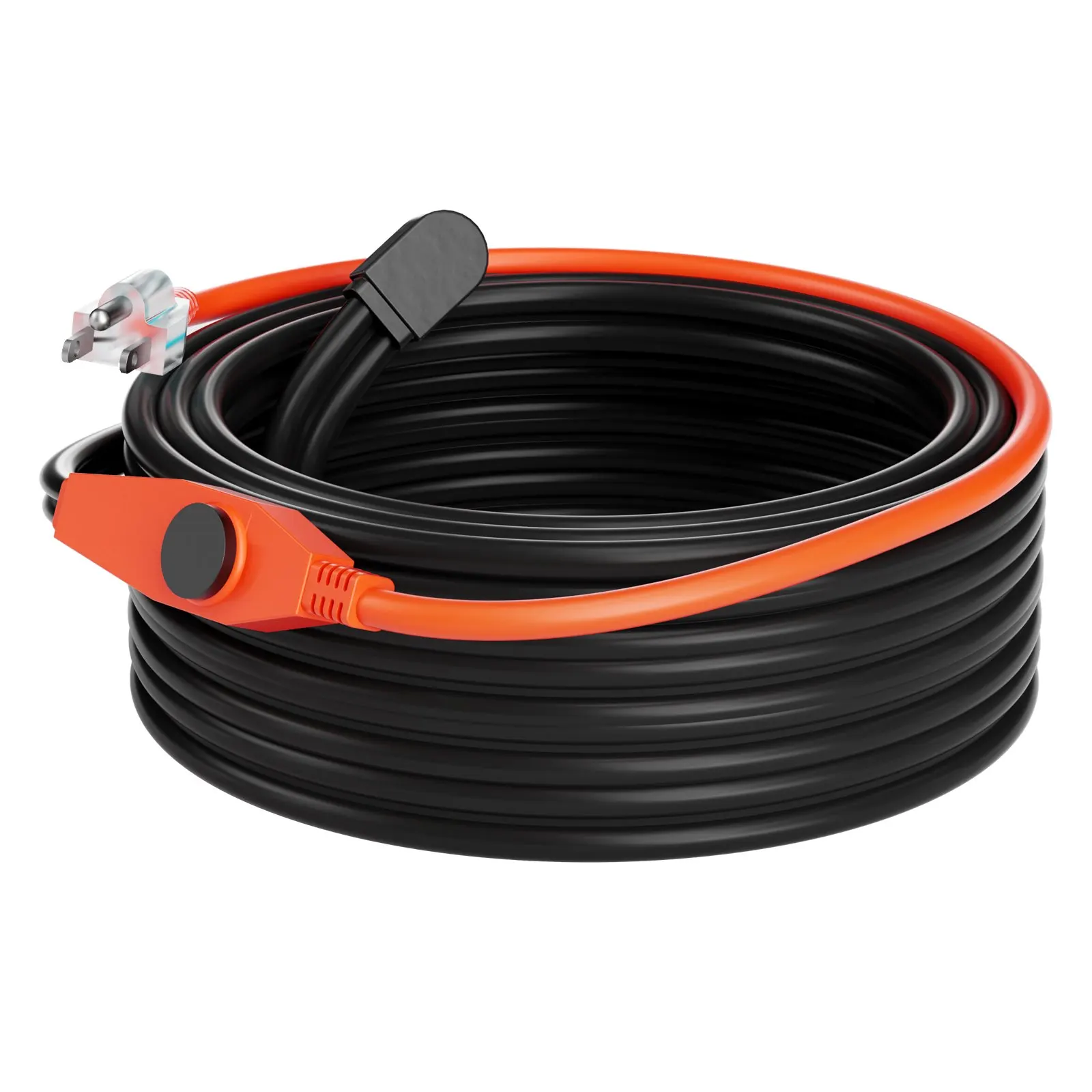Cable calefactor de tubería 60FT 7W FT cinta térmica para tuberías con termostato incorporado