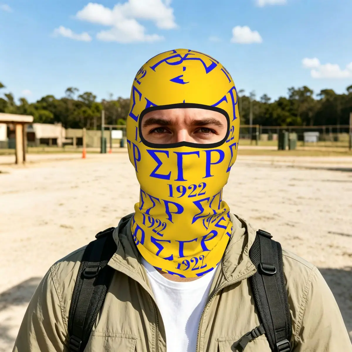 Sigma Gamma Rho 1922 Breathable Thin Balaclava Full Face Mask Sun Protection Neck Gaiter For Motorcycle Fishing Outdoor