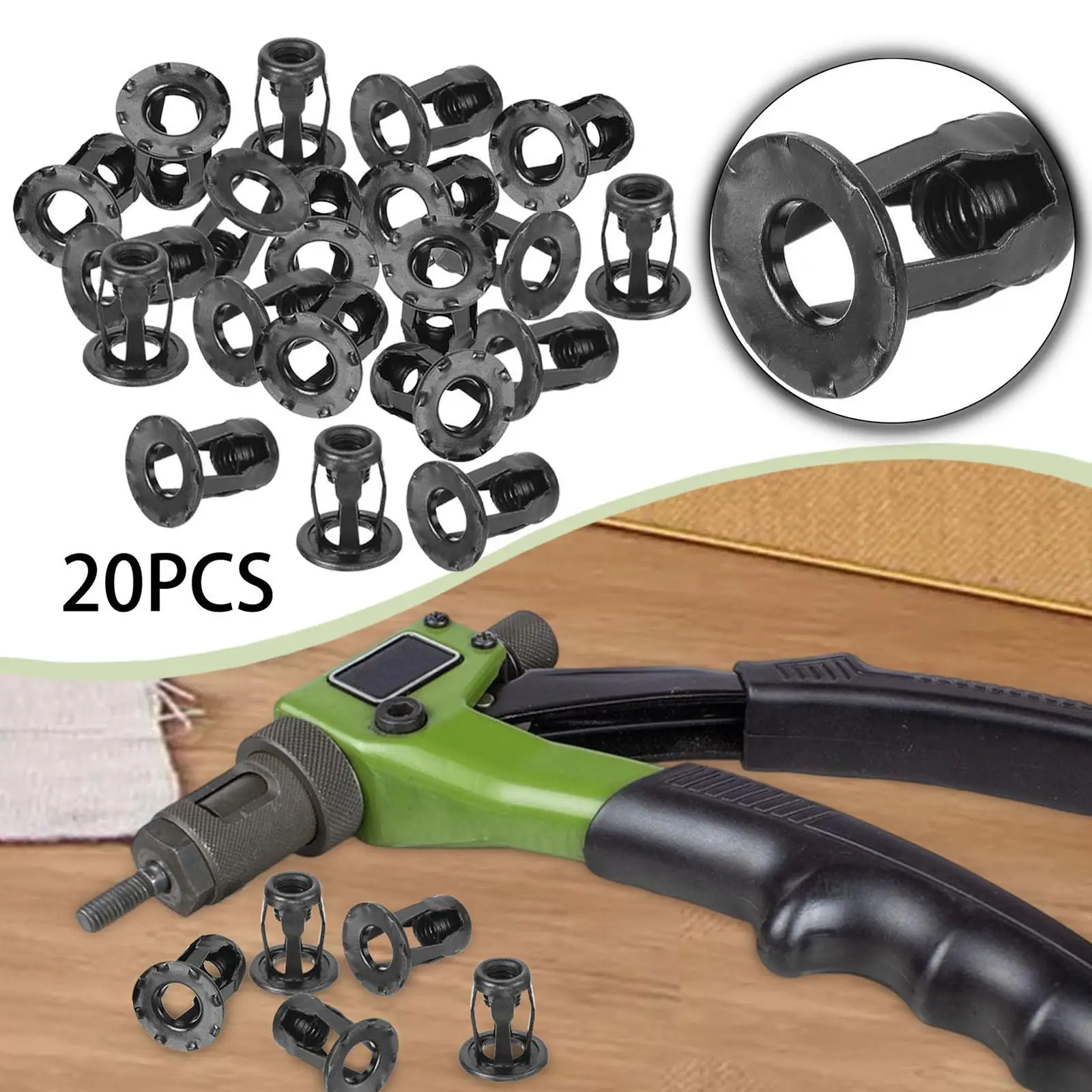 Petal Nut 20 Pack Drywall Screws Bolts and Nuts Kit Wall Installation Fastener for Coat Rack Installation