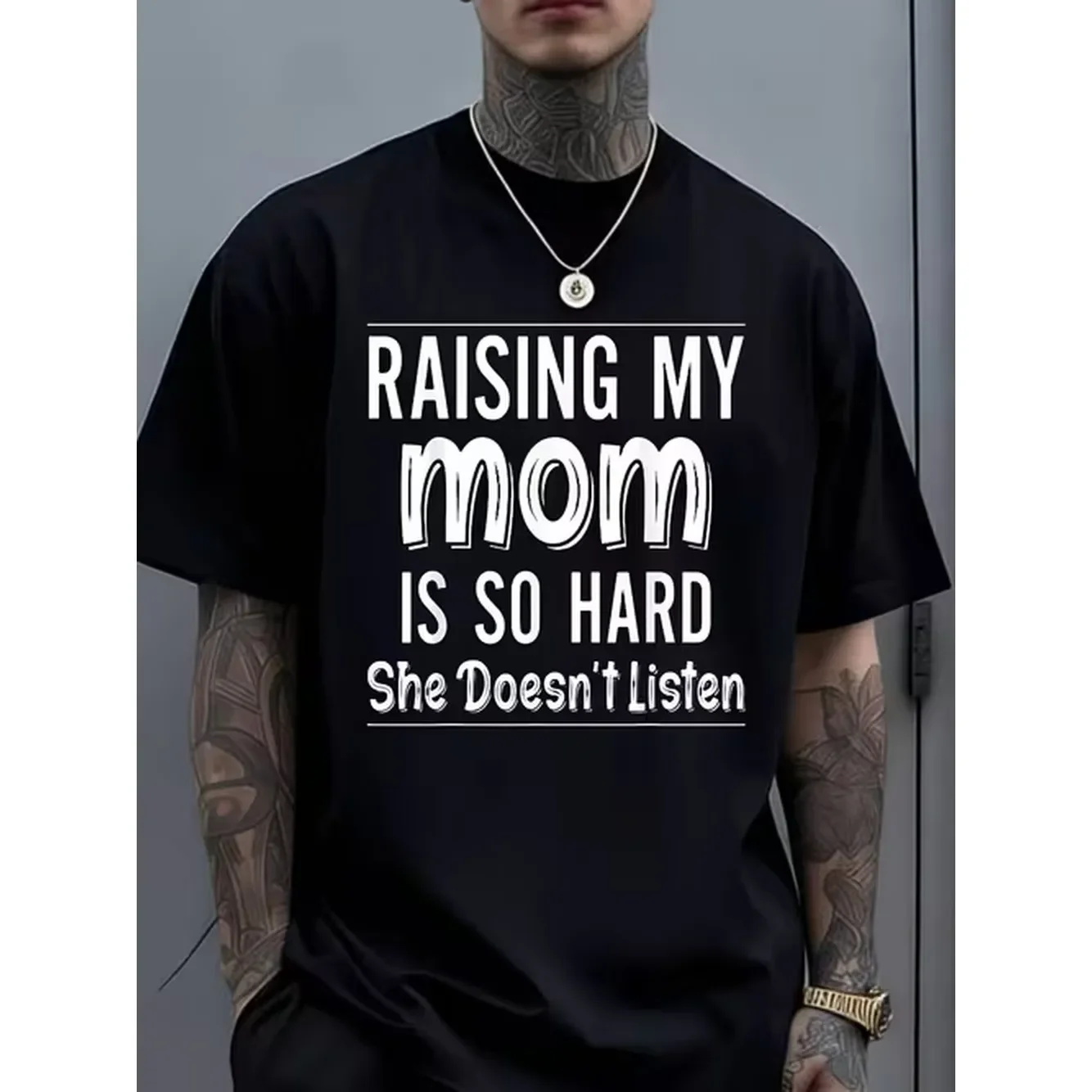 Raising Is So Hard She Doesnt Listen Funny Mom Quote T Shirt Breathable Sweat Wicking And Soft Suitable For Daily Commutes Lounging At Home And Casual Wear Matching Outfits For Couples To