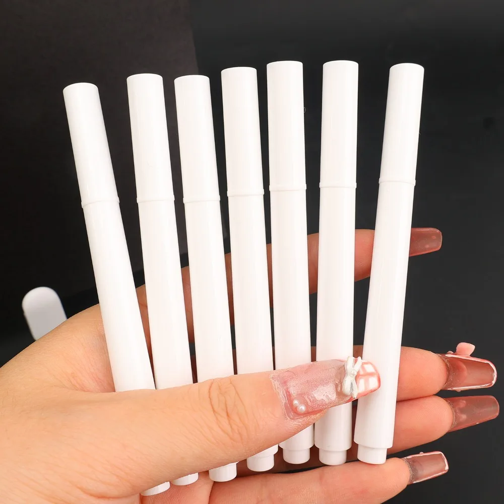 Rotuladores de puntas suaves y duras blancas, bolígrafo de pintura impermeable de secado rápido, lápiz resaltador borrable DIY, papelería para estudiantes, 5-20 piezas