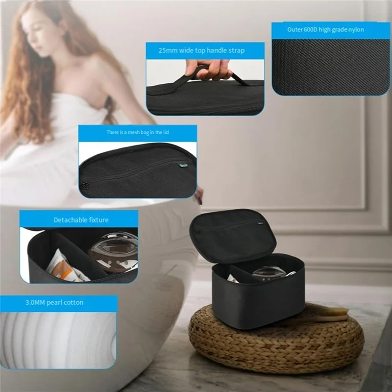 ABKJ-Waxing Kit Storage Bag For Tress Wellness Digital All-In-One Waxing Kit Travel Bag For Wax Warmer & Melting Pot