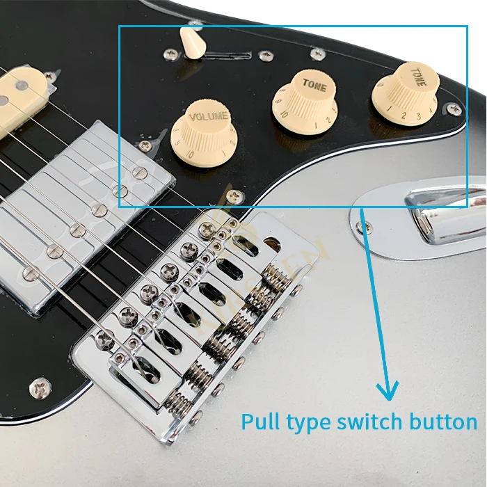 Red Black Finish Musical Stringed Instrument Featuring Maple Neck PoplarCustom 39 Inches Alnico Pickups SSH Electric Guitar