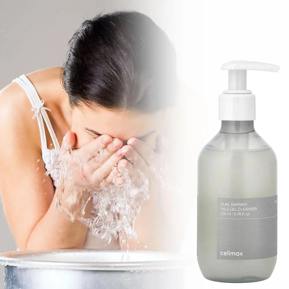 منظف جل تنظيف لطيف ذو حاجز مزدوج للبشرة الحساسة/الجافة، تنظيف عميق بدون بقايا يهدئ الازعاج الاحمرار #3