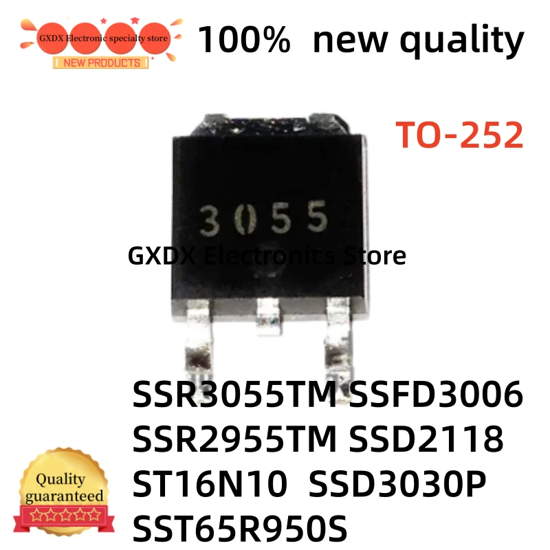 10-20Uds 100% new SSD2118 SSD3030P(N0N-PB) ST16N10 SSFD3006 TO252 SSR2955TM SSR3055TM SST65R950S TO-252