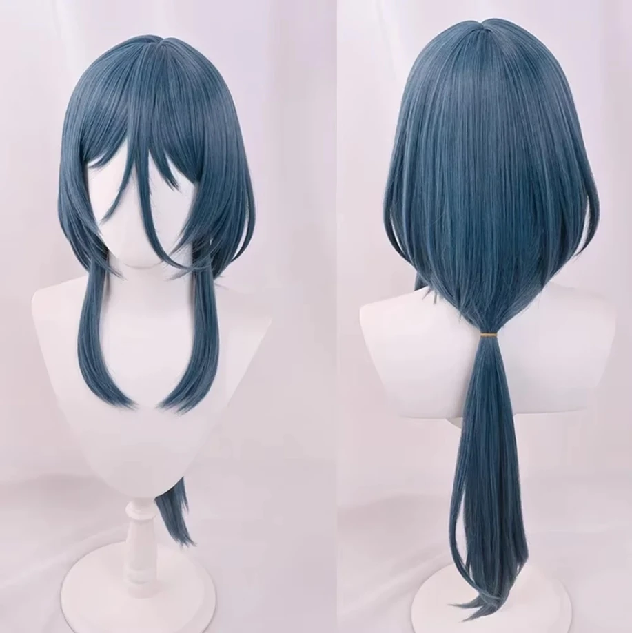 

Honkai Star Rail Natasha Wigs Long Straight Synthetic Grey Blue Game Cosplay Hair Wig For Party
