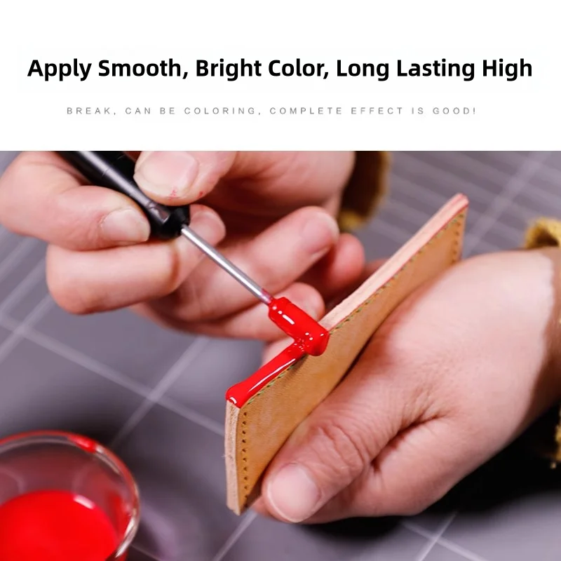 100ml Leather Elastic Repair Edge Oil Leather Carving Matte Without Irritating Smell Leather Edge Belt Repair Wrap Edge Liquid image 4