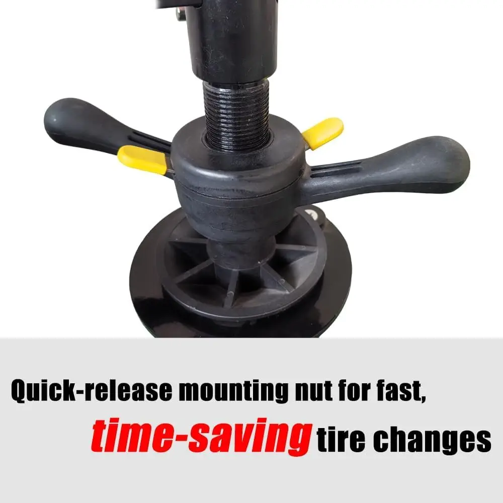 Manual Tire Changer Machine Portable Manual Tire Machine with Stand Adjustable LED Light Tire Spreader for Home Service