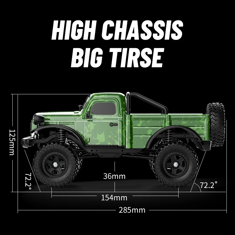 JJRC C8813 2.4G Radio RC Car 4WD Jeep Motor Pickup Climbing Off-Road Model Buggy Control Trucks Toys For Childrens Gifts