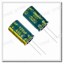 120UF450V 450V120UF 120MFD 450VDC 18x30mm Aluminum Electrolytic Capacitor Radial