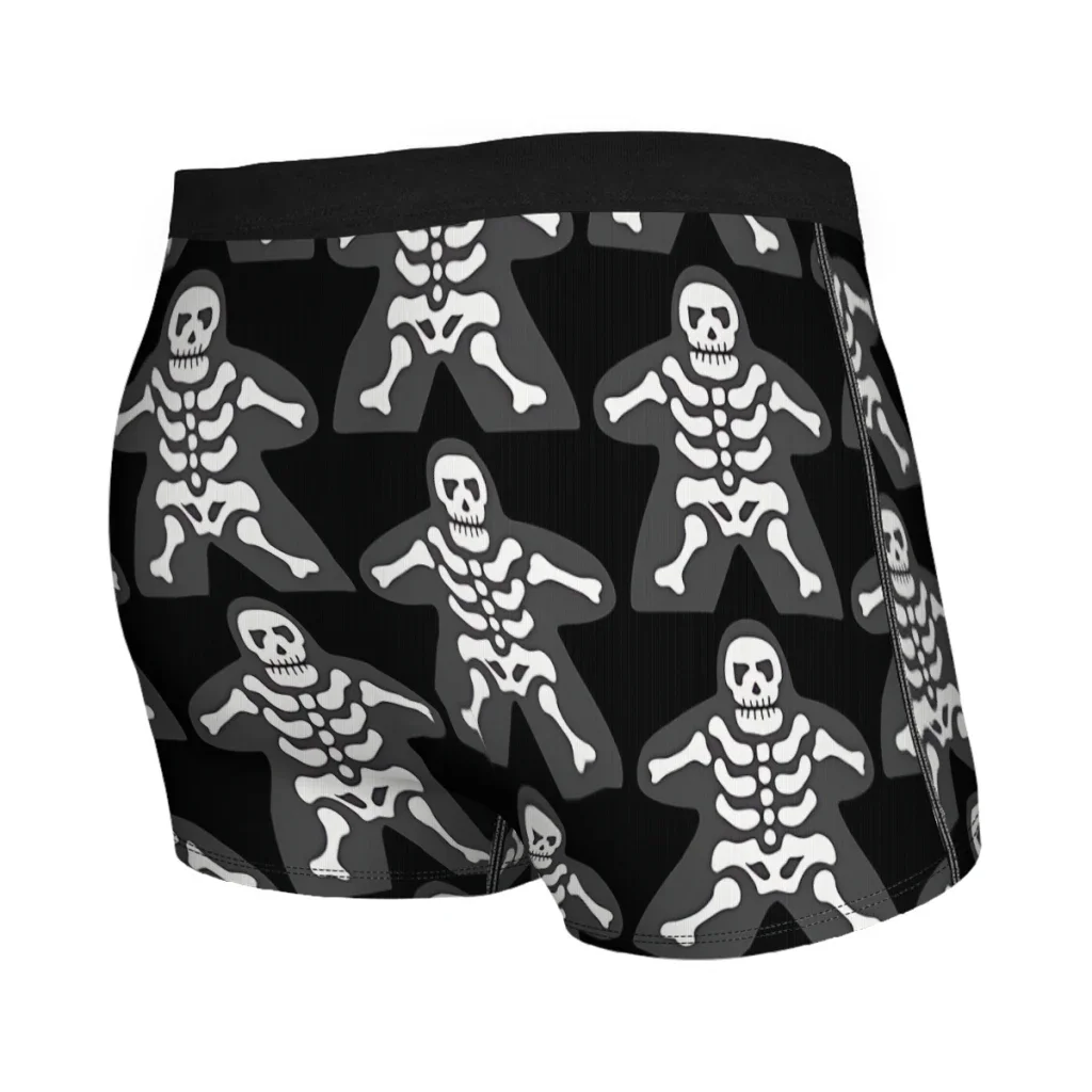 Skeleton Meeple Underpants Homme Panties Male Underwear Print Shorts Boxer Briefs