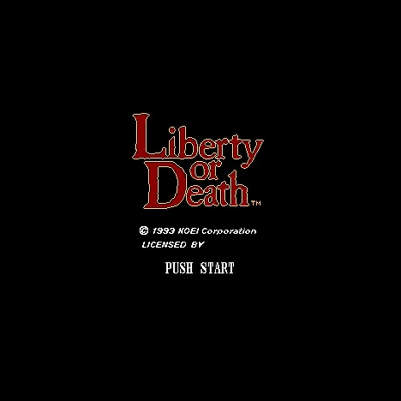 Liberty or Death NTSC 16 Bit Big Gray Game Card For 46Pin USA Game Players