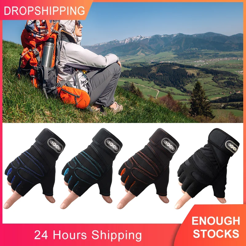 Sports Fitness Half-finger Gloves Hand Protection Non-slip Breathable Cycling Gloves Outdoor Hunting Climbing Gloves M/L/XL