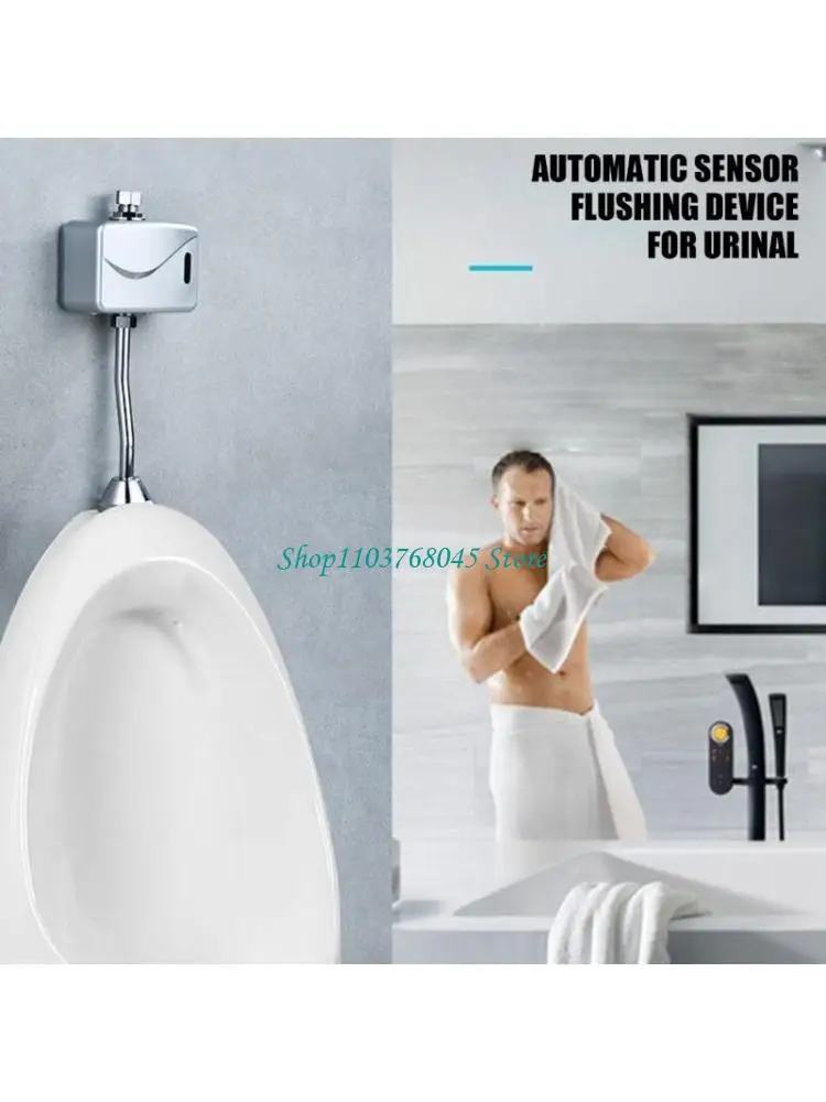 

R53F Wall Mounted Automatic Sensors Urinal Valves Bathroom Toilet Intelligent Sensors Urinal Flushes Valves Low Energy