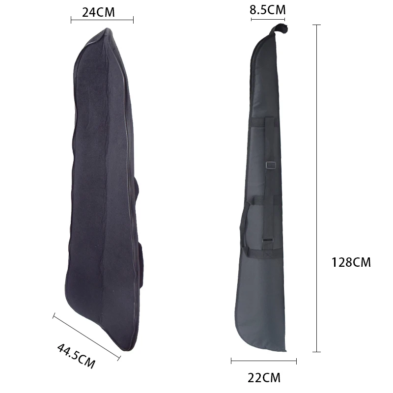 Funda de cuero acolchada para rifle de caza al aire libre, bolsa de transporte para disparar, Cs, entrenamiento al aire libre, 128CM