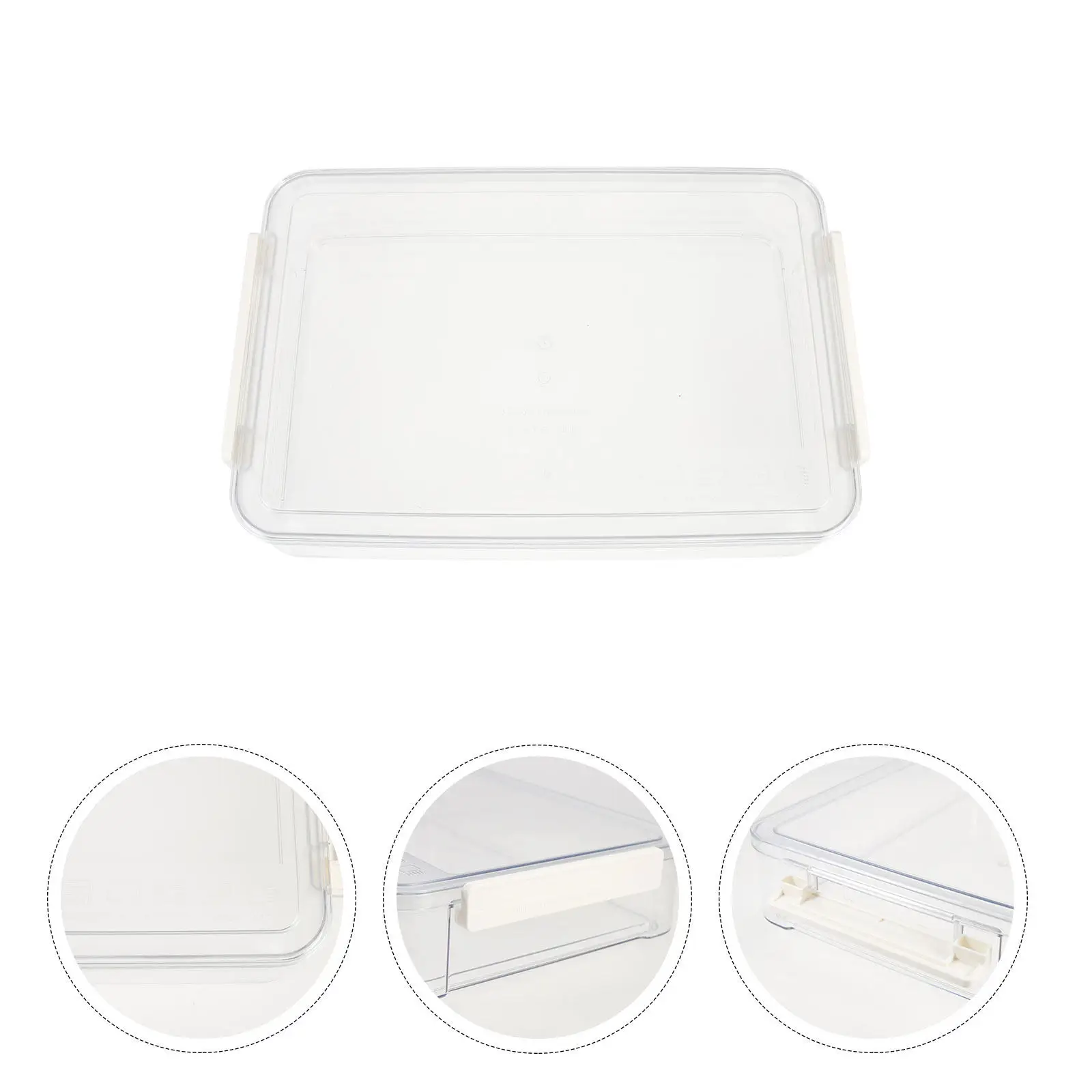 

Large Plastic Documents Box Sturdy File Organizer Desktop Storage Box for Stationery Books Files Home Use Home Organizer