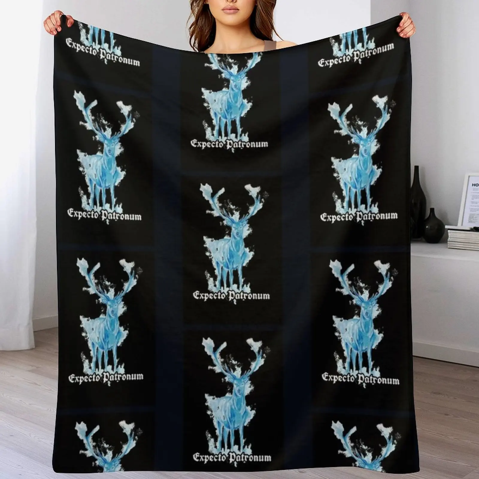 

Expecto Patronum Throw Blanket Multi Purpose Soft Warm Blanket for Home Travel