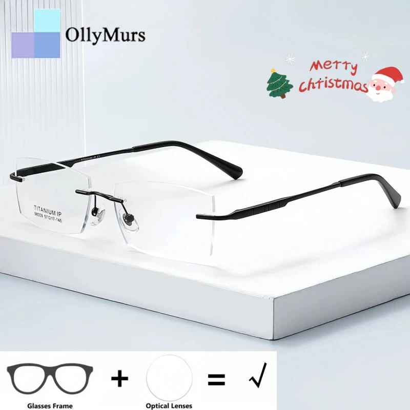 

KIZN чистый титан близорукость дальнозоркость прогрессивные мужские очки без оправы с антибликовыми линзами против царапин женские очки