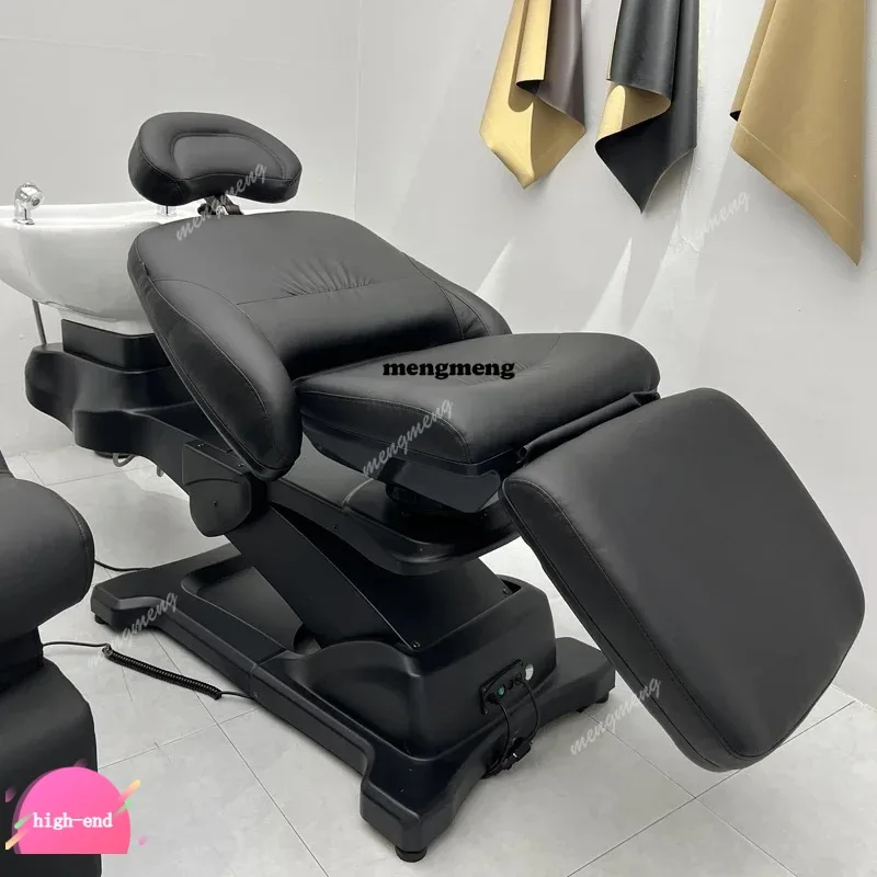 Nordic Electric Shampoo Beds Hair Salon Profession Rotate Go Up and Down Shampoo Chair Ergonomics Salon Furniture Barbeiro