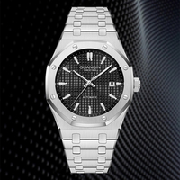GUANQIN Luxury Men Mechanical Watch Sapphire Crystal Stainless Steel Case Date Simplify Business Leisure 50M Waterproof Watches