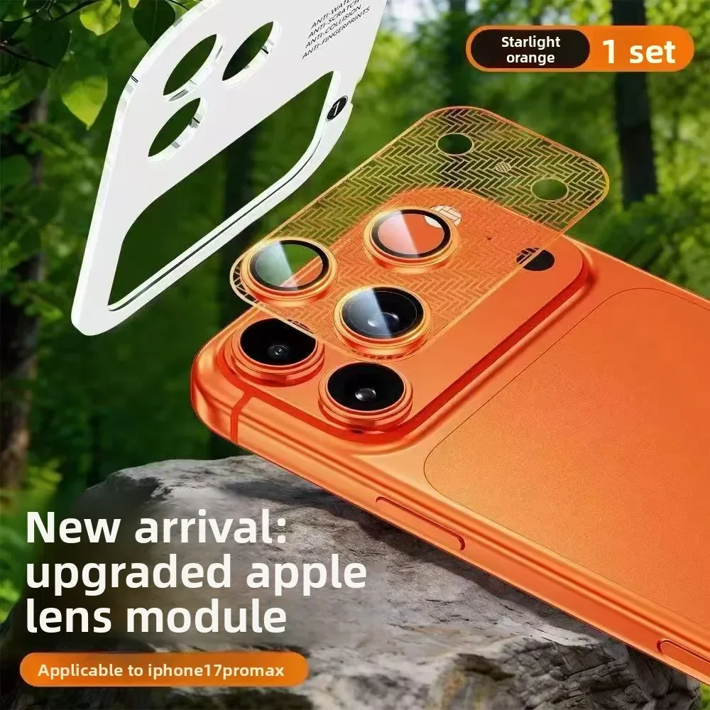 Ultra thin cicada wing lens protective film For IPhone 17 Pro 17 ProMax AR anti transparency+AF oil repellent dual process