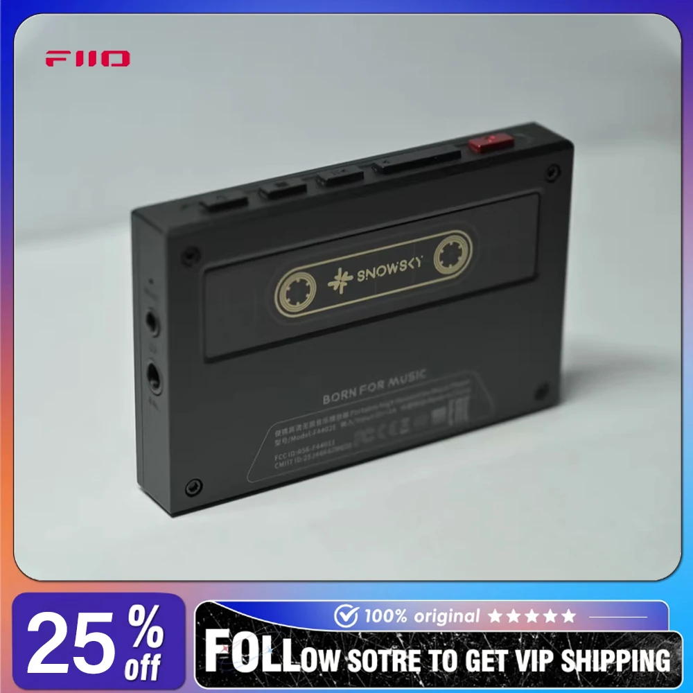 Портативный музыкальный плеер FiiO Snowsky ECHO Lossless с защитным чехлом, 2,39-дюймовым экраном, выходом 3,5 мм (однополярный) и 4,4 мм (балансный)