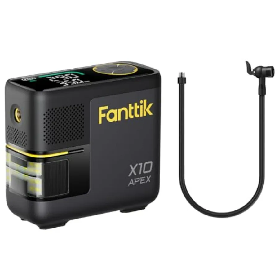 

Адаптер шланга воздушного насоса Fanttik и насос для накачивания шин X10 APEX для мотоцикла, квадроцикла, внедорожного использования, черный, быстрое накачивание высокого давления