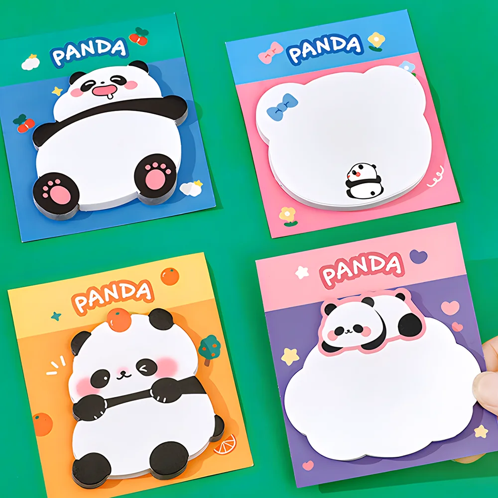 

Korean Cute Kawaii Panda Sticky Notes Funny Memo Pad Cool Post Notepad Journal Stationery Index Check List To Do Daily Plan Tabs