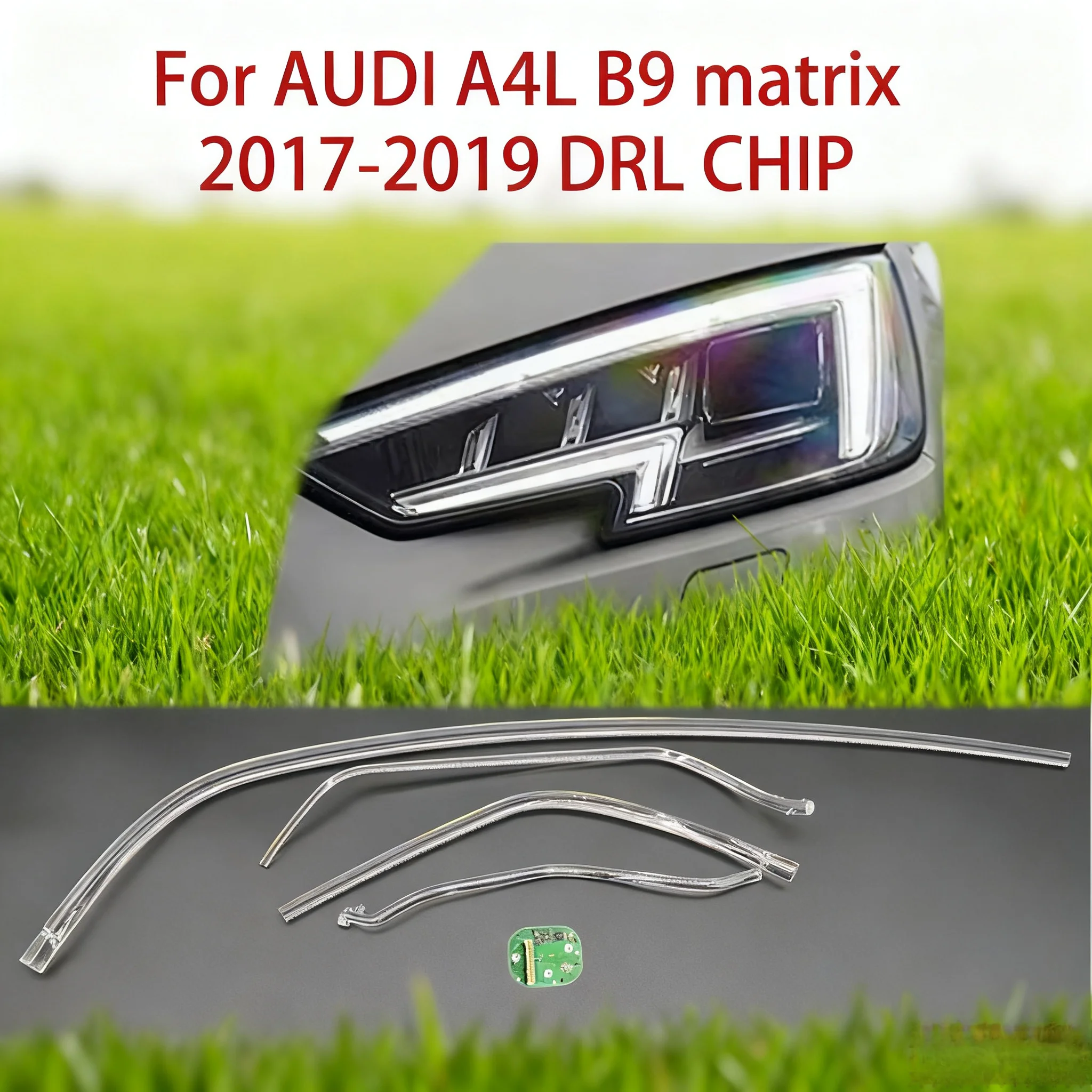 

Car DRL CHIP Light Guide Strip Angel Eye Light Guide Tube Ballast Chip Module Parts White light For AUDI A4L B9 2017-2019 Matrix