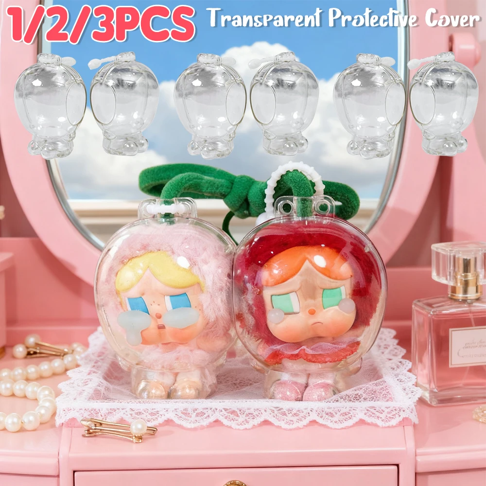 

1-3 пары прозрачных защитных чехлов для серии Crybaby Cherry, виниловый пылезащитный чехол, виниловый защитный чехол для куклы, без куклы