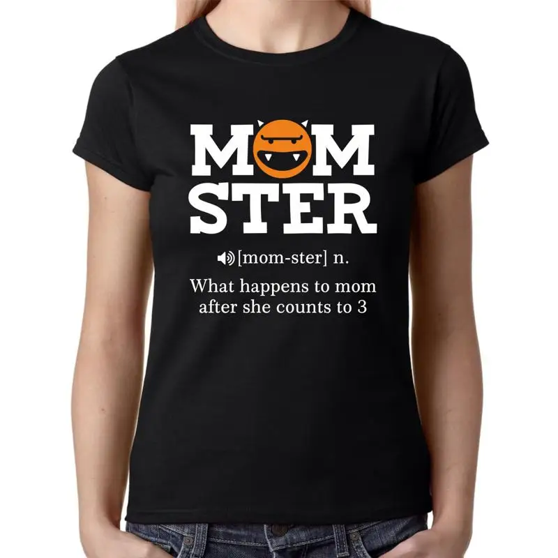 MOMSTER Monster Mom Mom Halloween Regalo de cumpleaños Divertida camiseta para mujer