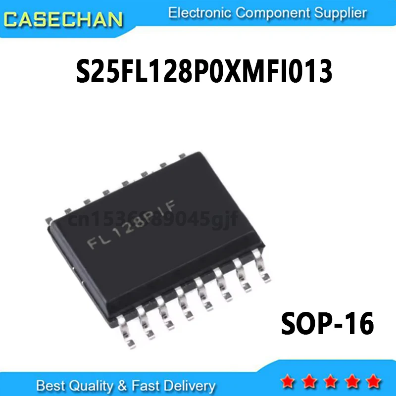 1PCS S25FL128P0XMFI013 FL128PIF SOP-16 128Mbit 16M