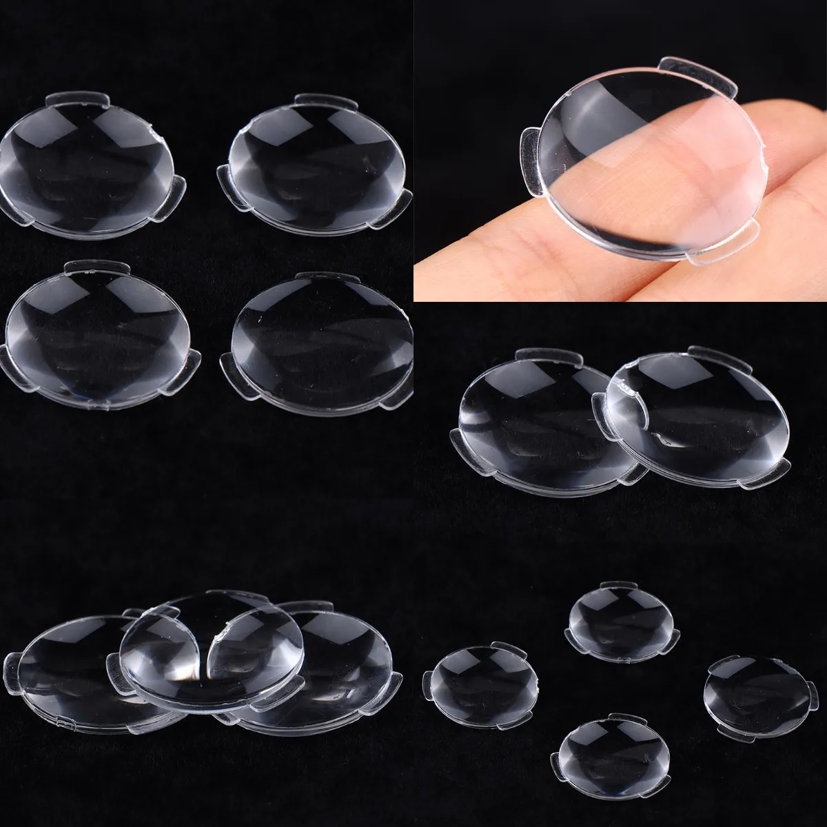 10Pcs 25*45MM BiConvex Ultra Clear Lens For Google Cardboard Virtual Reality 3D VR Glasses 2-5mm Thickness