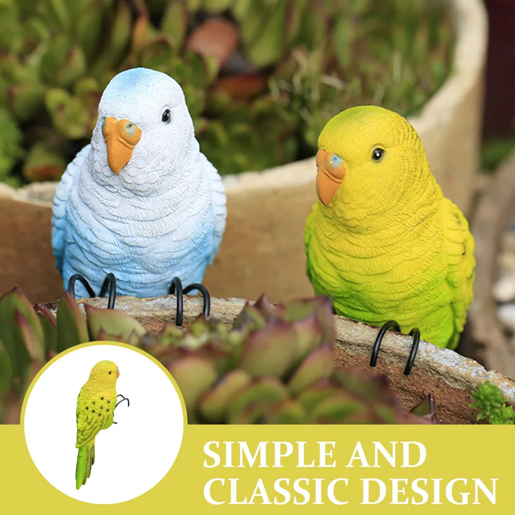 

Скульптура попугая из искусственной смолы и металла, реалистичная имитация птицы, украшение для сада, улицы и дома