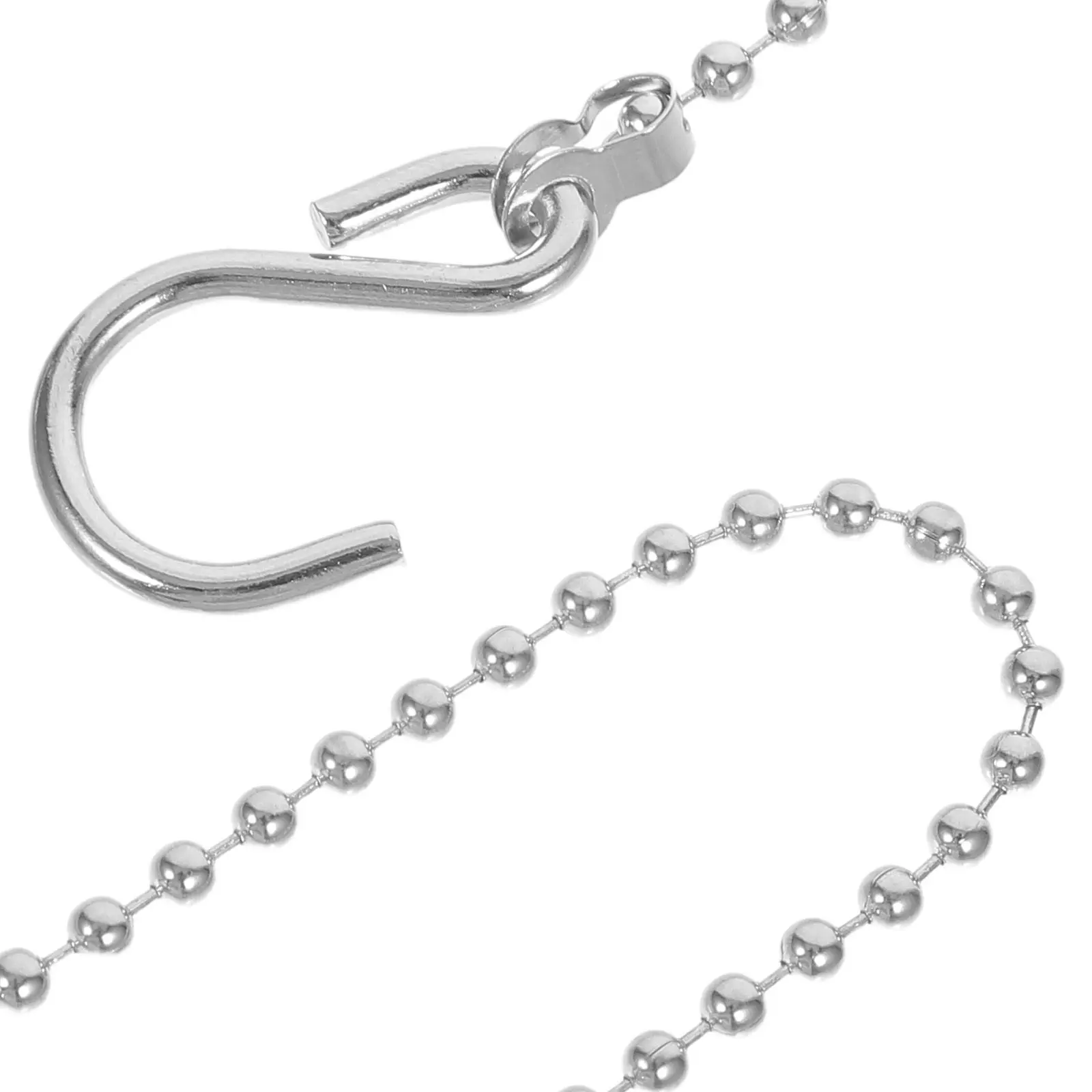 6Pcs Banner Suspension Chain Metal Hanging Accessory 15.6 and 9.8 Long Adjustable Display for Supermarket Store Trade Show Sign