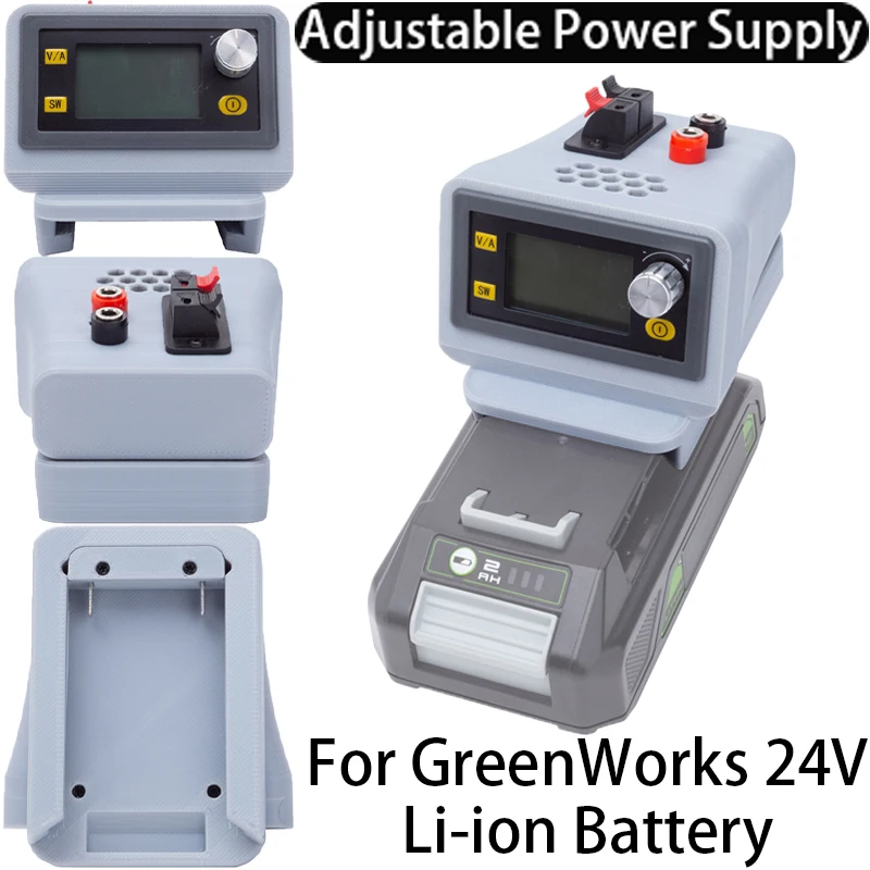 

CNC adjustable DC regulated power supply for Greenworks 24V Li-ion battery Adapter Buck-boost controllable power supply