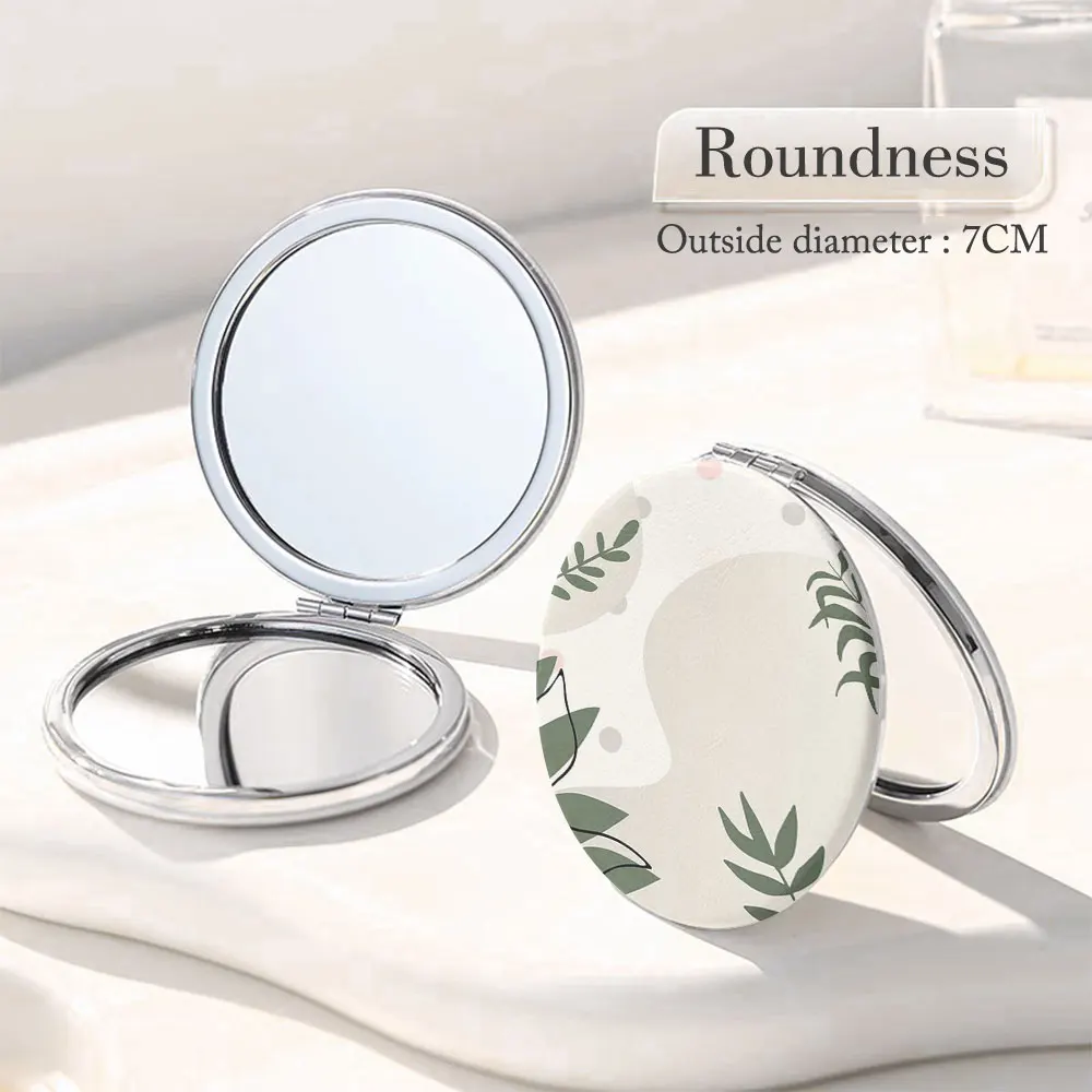 Makeup mirror is small and delicate and convenient to make up anytime and anywhere. It also has the function of magnifying