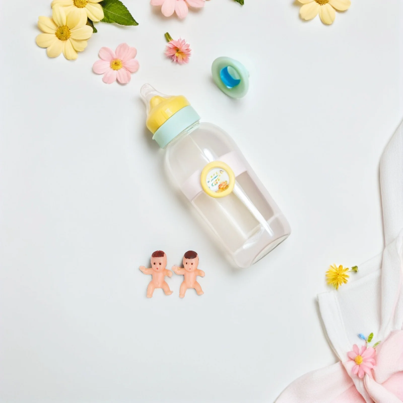 

150pcs Mini Plastic Babies 1.5 Inch Small For Shower Games Favors Ice Cube Game Supplies Baby Shower Decorations Baby Girl