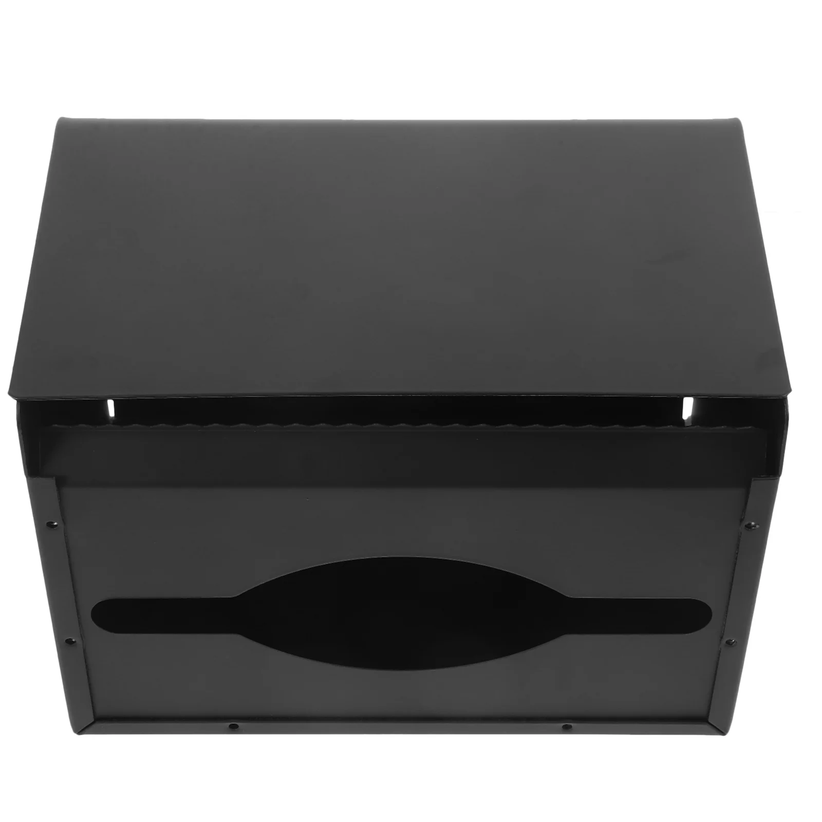 

Aluminium Alloy Tissue Box Black Normal Size Wall Mount Waterproof Paper Organizer Roller Cover Desktop Holder for Kitchen