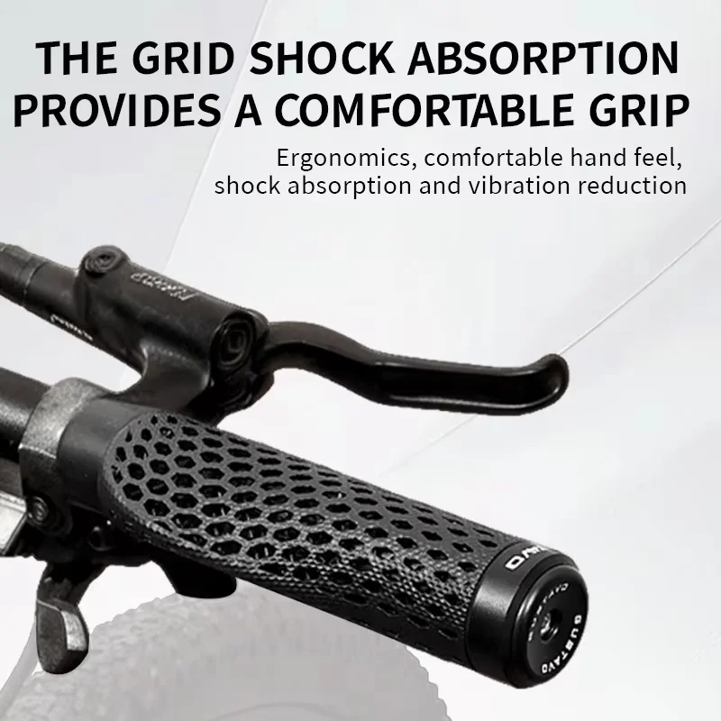 GUSTAVO Bicycle Grips 3D Printed Ergonomic MTB Handle Cuffs Grips Ergonomic Soft Bike Handlebar Grips Bicycle Accessories