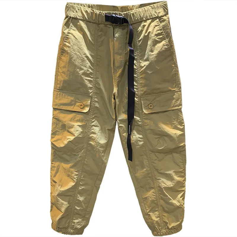 Summer thin leg binding work pants men's trendy brand loose and fashionable sports outdoor quick drying casual pants
