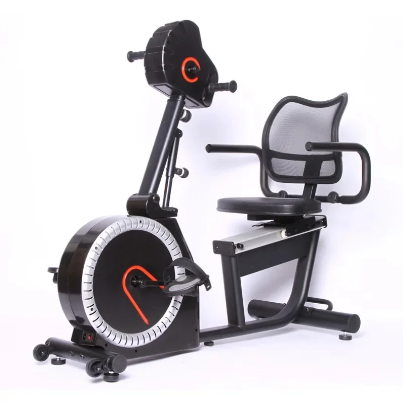 Electric horizontal exercise bike household dual-purpose passive rehabilitation of the elderly upper and lower limb training