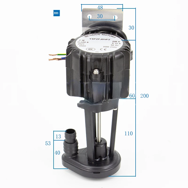 Imagem -04 - Bomba de Água Superior Original para Máquina de Gelo Newsun Motores Ysp2p Jdvf2 Bomba de Água Langtuo Suíço da União Britânica 2w