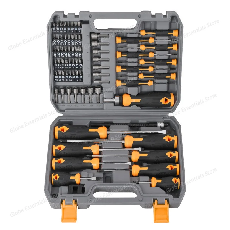 

73PCS Magnetic Screwdriver Sets - CR-V Hand Tools with 360° Flexible Pole for Electronics Repair Precision Tools Kit