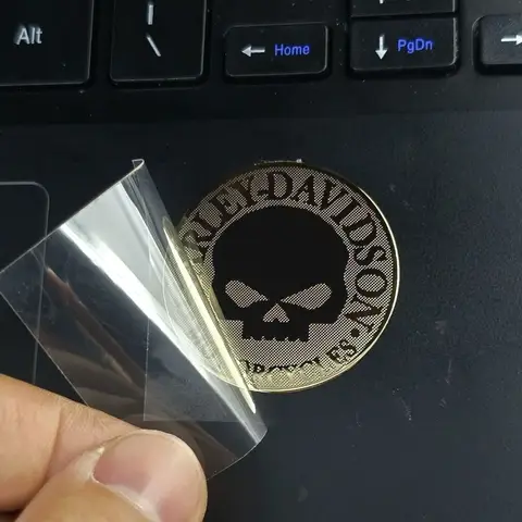 रेट्रो पर्सनालिटी मेटल लोगो हेलमेट स्टिकर मोटरसाइकिल बॉडी स्टिकर हार्ले डेविडसन इलेक्ट्रा ग्लाइड 1250S PA1250 एक्सेसरीज़ के लिए 10 best sales हार्ले स्टिकर - №6