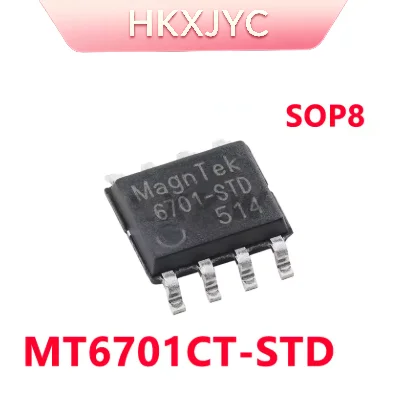5~10/PCS New 6701-STD MT6701CT-STD MT6701CT-STD-R SOP8 Original High-speed magnetic encoder chip In Stock
