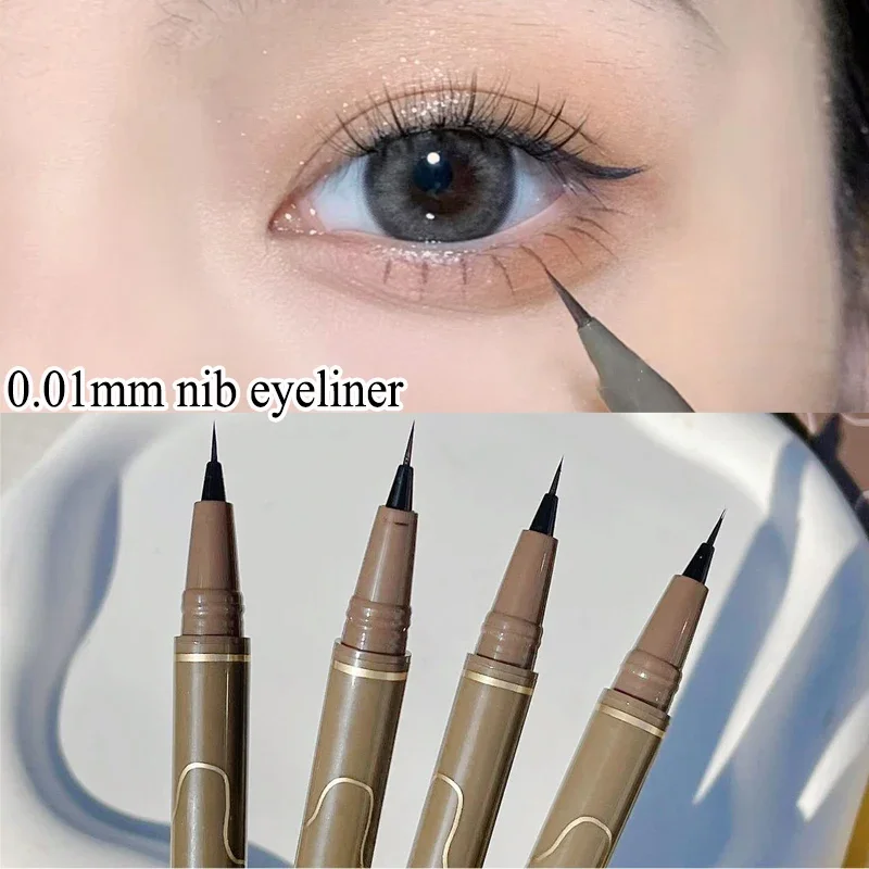 Waterproof Liquid Lying Silkworm Eyeliner Pen 4 Colors Matte Lasting Ultra-fine Lower Eyelash Pencil Quick Dry Cosmetic Makeup