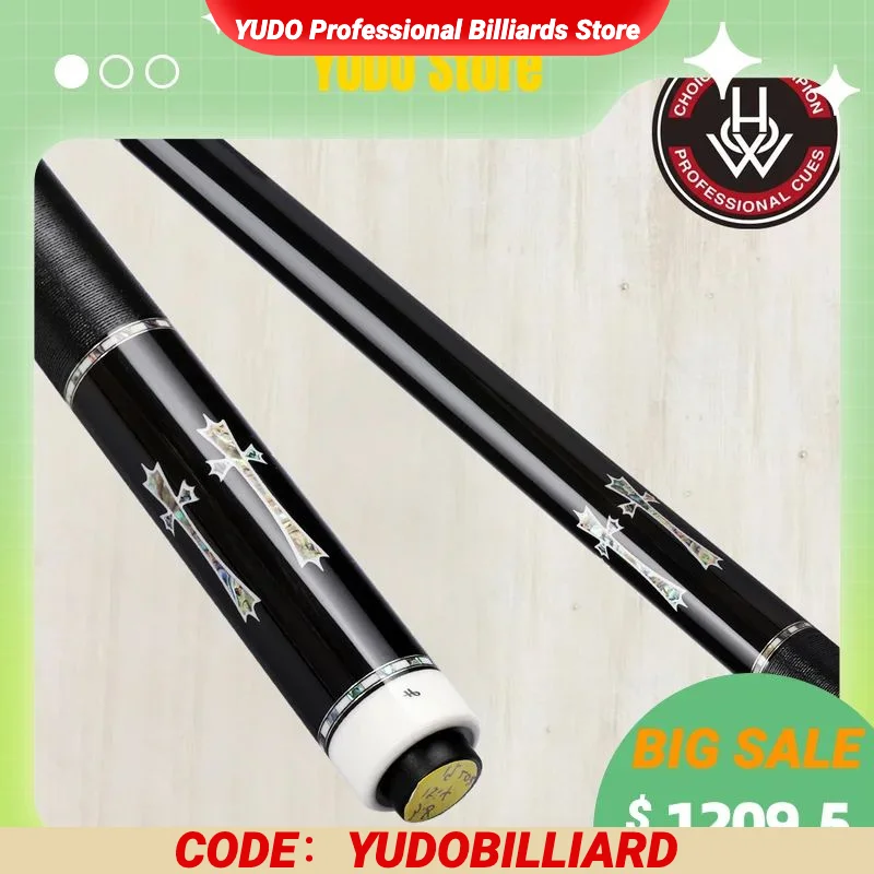 Original HOW FH-393-M Billiard Pool Cue Billar Stick Kit AP PLUS Professional Maple Shaft 13.1mm Tip with Excellent Case China